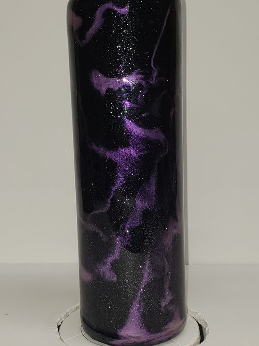 30oz Epoxy Tumbler Purple and black galaxy